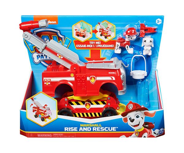 Paw Patrol: Rise and Rescue Marshall figura sa transformirajućim vozilom - Spin Master