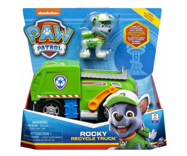 Paw Patrol Rocky vozilo za reciklažu sa figurom - Spin Master