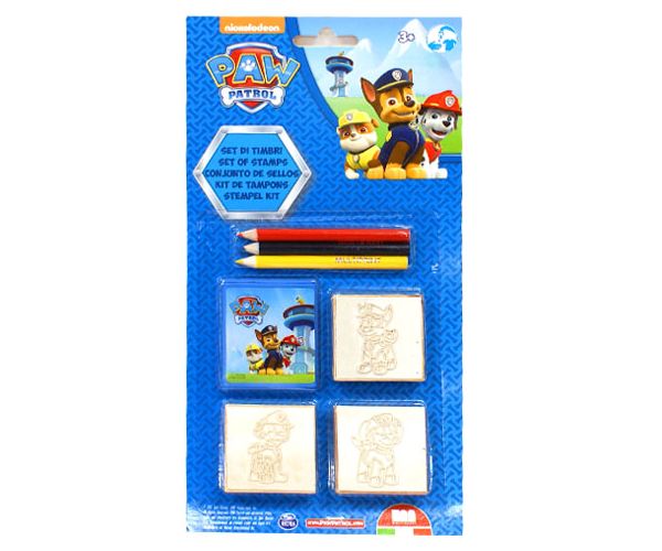 Paw Patrol set pečata od 3 komada s olovkom u boji 