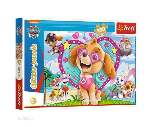 Paw Patrol: Skye sjajne puzzle 100kom - Trefl