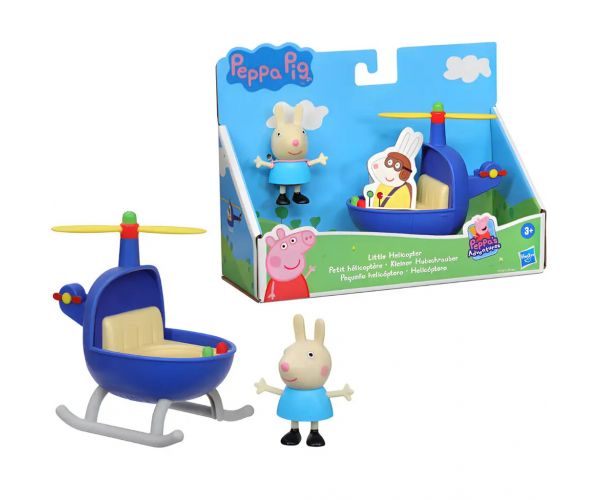 Peppa malac: Kis helikopter és Rebeka nyuszi figura szett - Hasbro