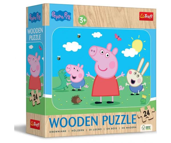 Peppa malac 24db-os fa puzzle - Trefl