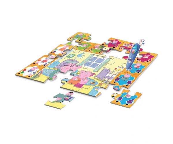 Peppa prase interaktivna 24-dijelna podna slagalica - Clementoni