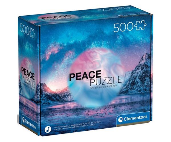 Peace Puzzle: Svijetloplava slagalica od 500 kom - Clementoni