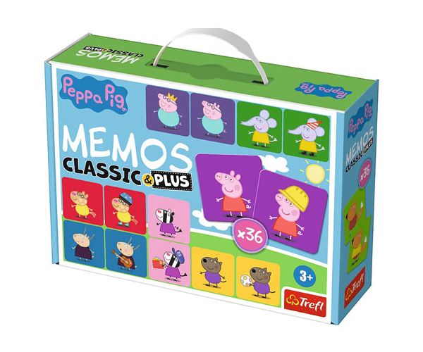 Peppa Pig Classic & Plus memorijska igra 36 kom - Trefl