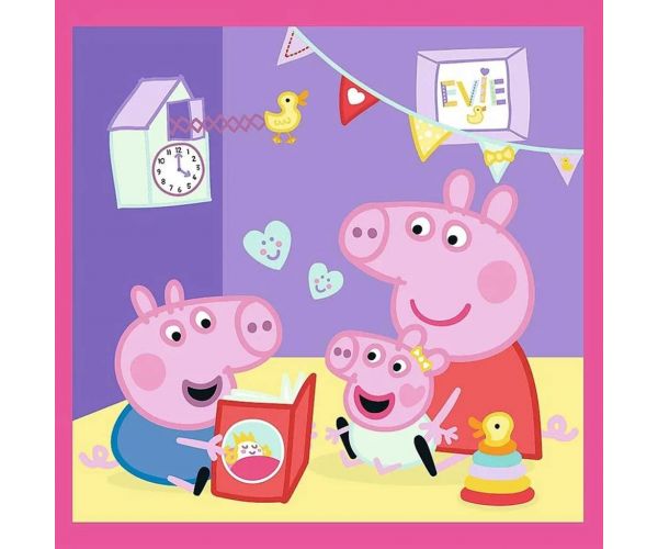 Peppa prase - 3 u 1 puzzle od 20, 36 i 50 dijelova - Trefl