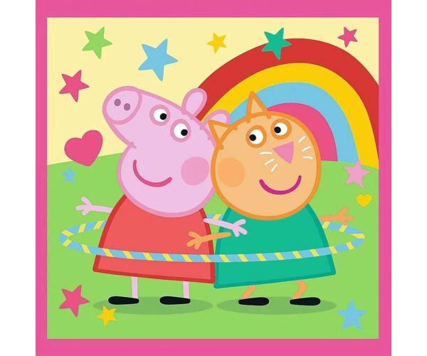 Peppa prase - 3 u 1 puzzle od 20, 36 i 50 dijelova - Trefl