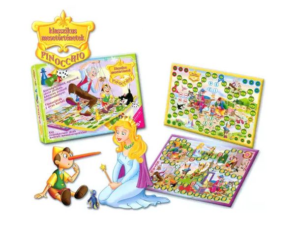 Pinokkió Két mesés társasjáték - D-Toys