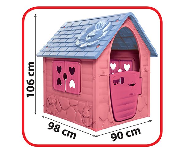 Pink kućica za igru 106x98x90cm