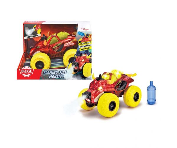 Lángoló bikafej alakú monster truck fénnyel és hanggal - Dickie Toys