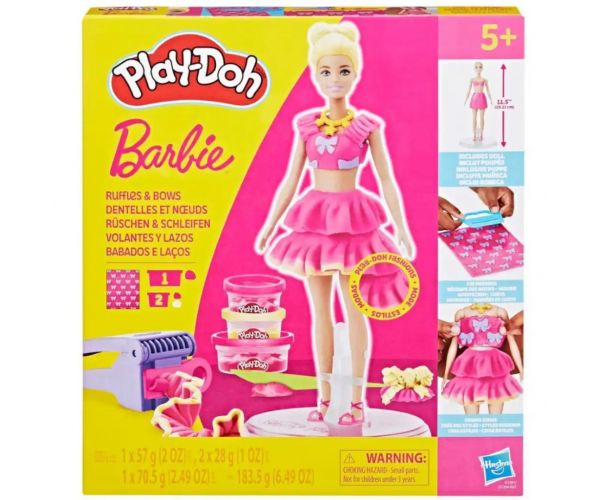 Play-Doh: Barbie fodrok és masnik gyurmaszett - Hasbro