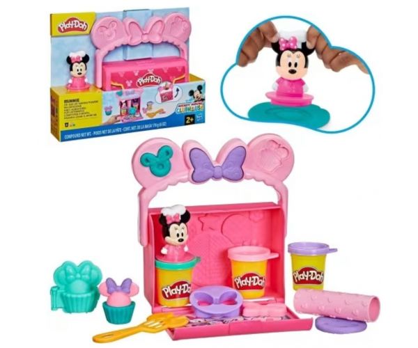 Play-Doh: Disney Jr. On-The-Go Minnie prijenosni set plastelina - Hasbro
