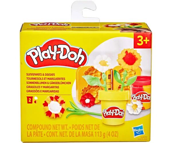 Play-Doh: Kis virágok - Napraforgó és százszorszép gyurmaszett - Hasbro