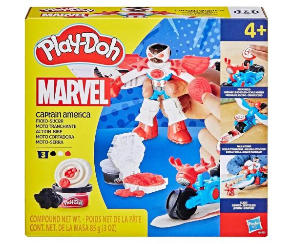 Play-Doh: Marvel Amerika Kapitány Moto Slicer játékszett - Hasbro