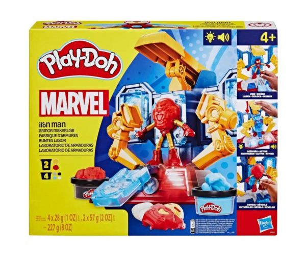 Play-Doh Marvel: Bosszúállók Vasember páncélgyártó laboratóriuma fénnyel és hanggal - Hasbro