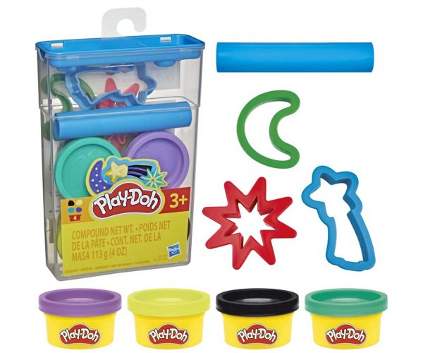Play-Doh: Gyurmakészlet tárolóban – Űr formákkal - Hasbro