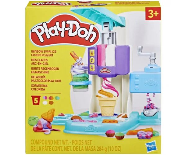 Play-Doh: Szivárványcsavar jégkrémkészítő gyurmaszett - Hasbro