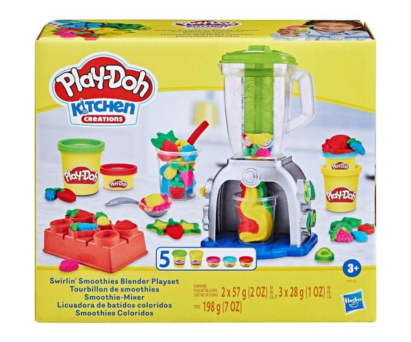 Play-Doh: Swirlin Smoothies Blender s 5 posuda za modeliranje 198g