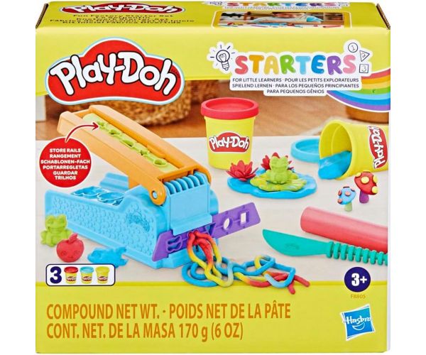 Play-Doh: Zabavna tvornica početni set s 3 posude gline 170g