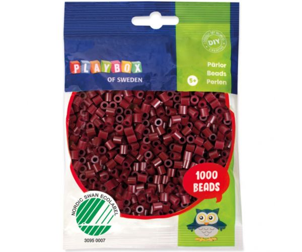 PlayBox: 5mm MIDI peglajuće perle u boji bordo, 1000 komada