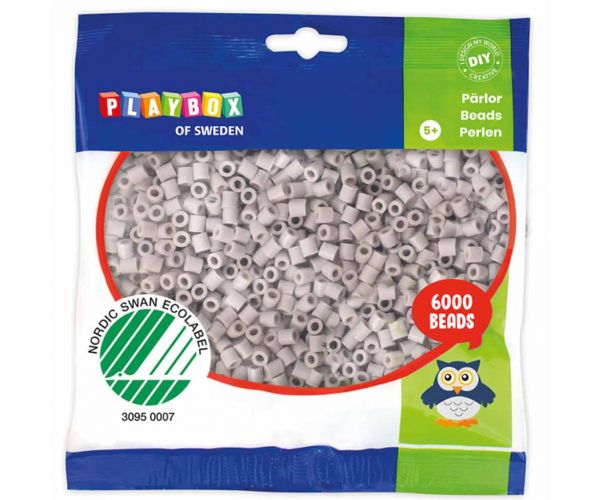 PlayBox: 5mm MIDI peglajuće perle u sivoj boji, pakiranje od 6000 komada