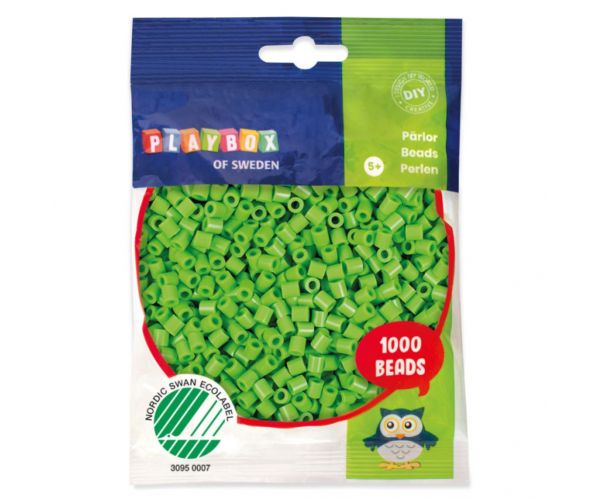 PlayBox: 5mm MIDI perle za glačanje, 1000 komada u svijetlo zelenoj boji