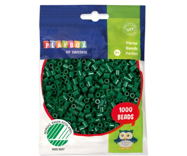 PlayBox: 5mm MIDI perle za glačanje, 1000 komada u tamnozelenoj boji