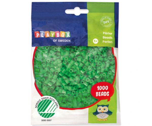 PlayBox: 5mm MIDI perle za glačanje, 1000 komada u zelenoj boji