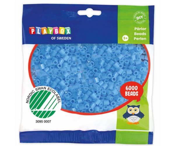 PlayBox: 5mm MIDI perle za glačanje u svijetloplavoj boji, pakiranje od 6000 komada