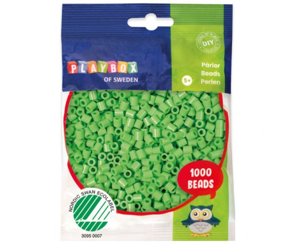 PlayBox: 5mm MIDI perlice za peglanje, 1000 komada, proljetno zelena boja