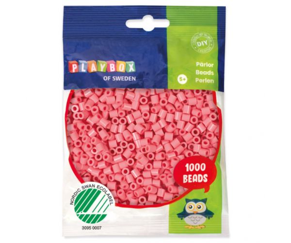 PlayBox: 5mm MIDI perlice za peglanje, 1000 komada, topla ružičasta boja
