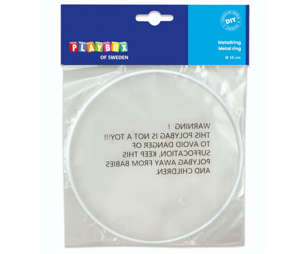 PlayBox: Bijeli metalni obruč 15cm