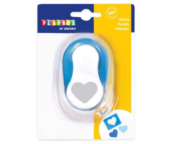 PlayBox: Bušač papira u obliku srca 2,5 cm