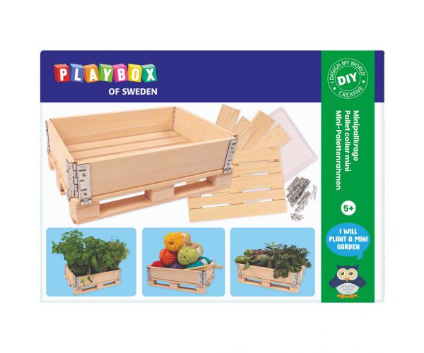 PlayBox: Drvena paleta kutija 18x28x8,65 cm