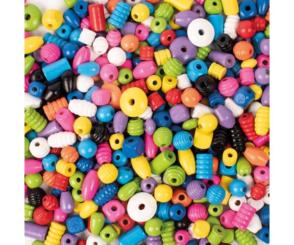 PlayBox: Drvene perle osnovne boje pakiranje od 250g