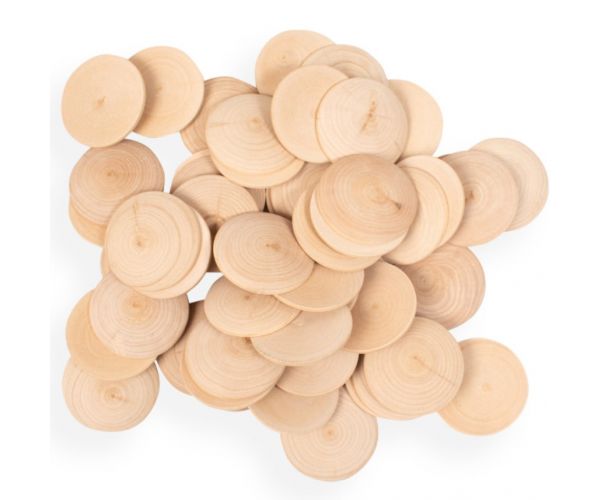 PlayBox: Drveni gumbi promjera 60 mm, set od 50 komada