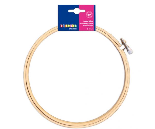 PlayBox: Drveni vezeni obruč promjera 20 cm