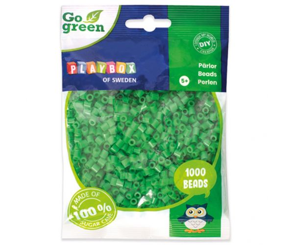 PlayBox: Go Green 5mm MIDI peglajuće perle u zelenoj boji, 1000 komada