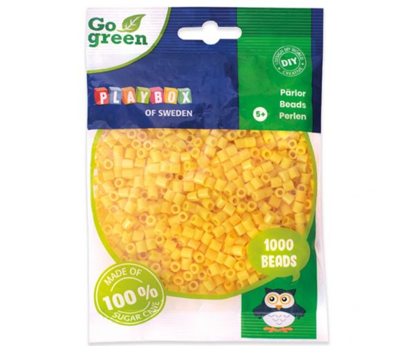 PlayBox: Go Green 5mm MIDI peglanje perle u pakiranju od 1000 komada u žutoj boji