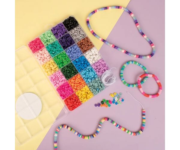 PlayBox: Heishi perlice za nizanje u kutiji za pohranu, set od 3500 komada