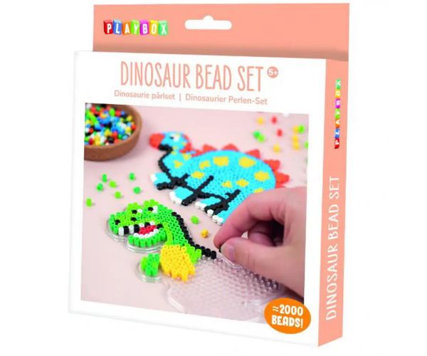 PlayBox: 5mm-es MIDI Dinoszauruszos kreatív vasalható gyöngy szett