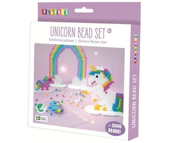PlayBox: 5mm-es MIDI unikornisos kreatív vasalható gyöngy szett