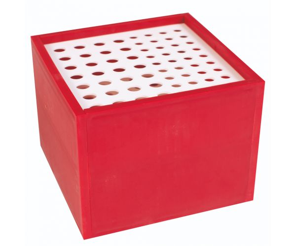 PlayBox: Kutija za držanje kistova s 64 mjesta, 13x13x10 cm