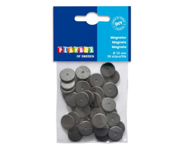PlayBox: Magnetski diskovi 15mm, 36 komada