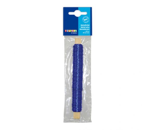 PlayBox: Metalna vezica plave boje 0,5mm 50m