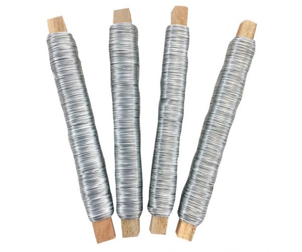 PlayBox: Metalna žica za vezivanje 0,5 mm srebrne boje, 50 m, set od 4 komada