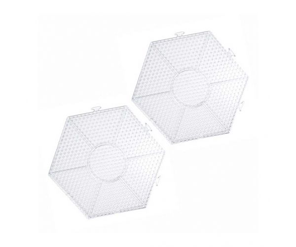 PlayBox: Paket šesterokutnih podloga za 5 mm MIDI perle za peglanje, set od 2 komada