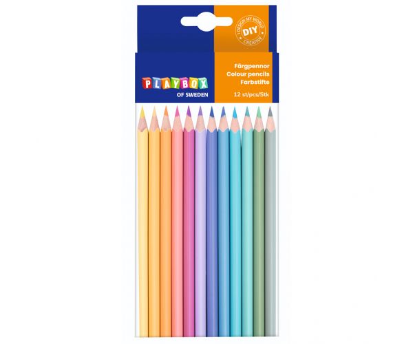 PlayBox: Pastelni trokutasti set obojenih olovaka od 12 komada