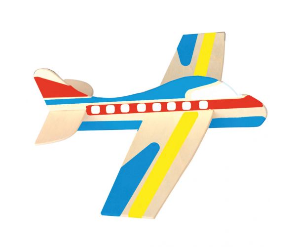 PlayBox: Prirodni drveni sastavljivi model aviona s 12 građevinskih elemenata
