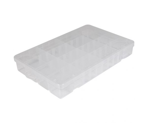 PlayBox: Prozirna kutija s podesivim pregradama 29,5x18,5x4,5 cm